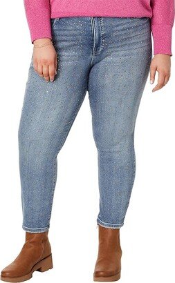 Plus Size Reese High-Rise Fab Ab Ankle Straight Regular Hem in Landed (Landed) Women's Jeans