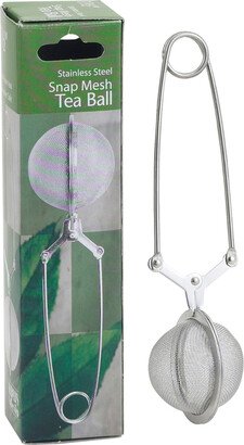 HIC 1.5 Inch Long Handle Loose Leaf Snap Mesh Tea Infuser, 18/8 Stainless Steel