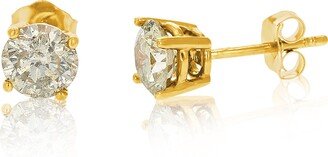 Vir Jewels 1/2 cttw Champagne Diamond Stud Earrings 14K Yellow Gold