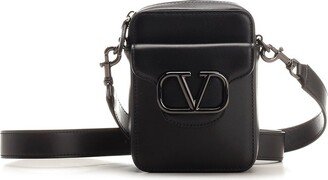 VLogo Plaque Small Messenger Bag