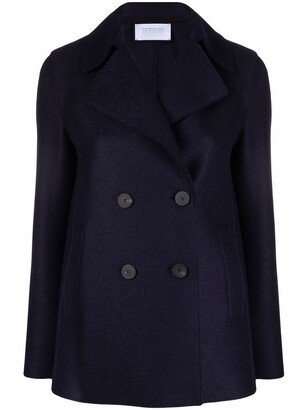 Double-Breasted Wool Peacoat-AD