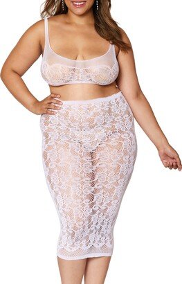 Lace Bralette & Slip Skirt Set