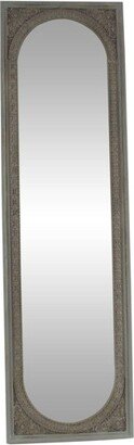 Natural Wood Console Mirror Brown - Olivia & May