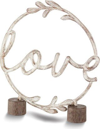 Curata Love Resin Tabletop Word Decor