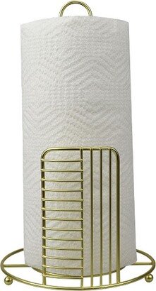 Halo Free Standing Steel Paper Towel Holder, Gold