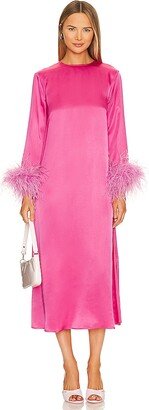 Suzi Maxi Dress With Detachable Feathers