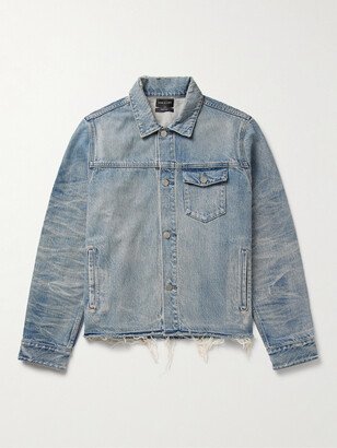 Hemi Frayed Denim Jacket-AA