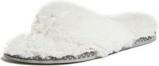 womens Marie Furry Thong Slipper