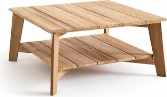 Réphir Double Layer Acacia Garden Coffee Table