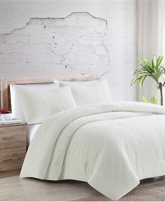 Videri Home Modern Clipped Comforter Set-AA