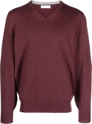 V-neck cashmere jumper-AH