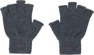 Gray Blaise Fingerless Gloves