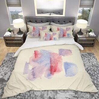 Designart 'geometric Pastel I' Geometric Bedding Set - Duvet Cover & Shams