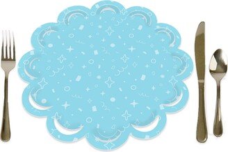 Big Dot Of Happiness Blue Confetti Stars Simple Party Table Paper Chargers Place Setting For 12