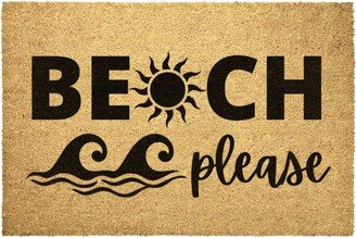 Beach Please Wave Summertime Doormat Outdoor Rug Door Mat Decor Housewarming Summer Winter Christmas House Gift