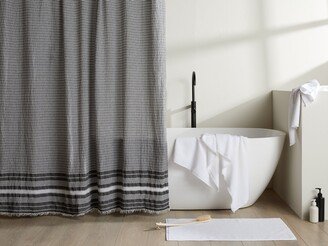 Villa Striped Shower Curtain size 72 x 72 | Made