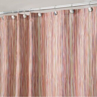 mDesign Linear Print - Fabric Shower Curtain - 72