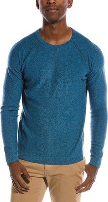 Contrast Piped Crewneck Cashmere Sweater