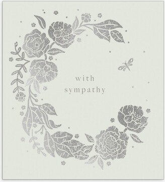 The Proper Mail Company Floral Wreath Sympathy Card