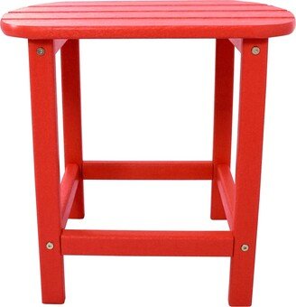 Outdoor Sunset Red All-weather Side Table