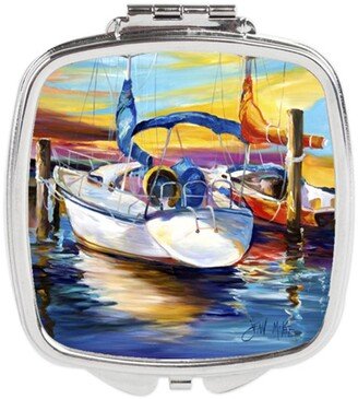 JMK1243SCM Symmetry Again Sailboats Compact Mirror