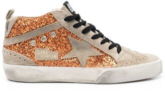 Star glitter-embellished sneakers