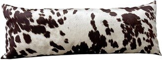 Faux Cowhide Brown Lumbar Pillow Cover, Pillowcase, Cow Hide Rectangular, , ,