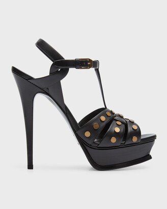 Tribute Leather Stud Platform Sandals