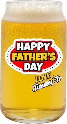 Personalized Happy Fathers Day Uv Printed 5Oz Miniature Beer Can Glass Taster