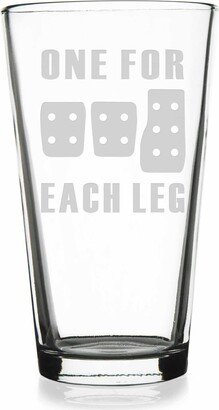 One For Each Leg Car Driver Pint Glass - Lover Gift, Glass, Driving New Racing Gift