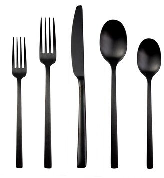 Beacon Black Satin 20-Piece Flatware Set, Service for 4-AA