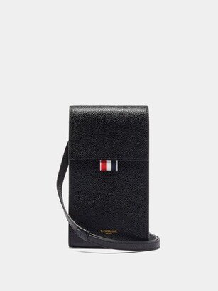 Tricolour-stripe Pebbled-leather Cross-body Bag