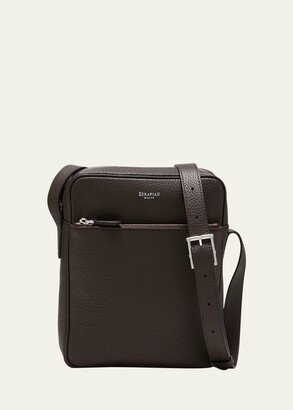 Men's Cachemire Leather Crossbody Bag