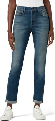 Natalie Mid Rise Slim Leg Boyfriend Jeans