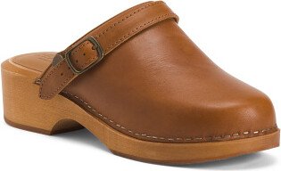 TJMAXX Leather Classic Clogs For Women