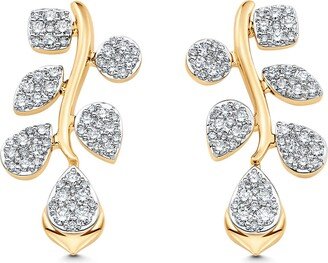 Lierre Pavé Diamond Drop Earrings