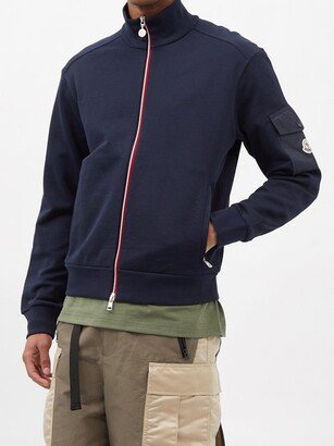 Nylon-pocket Cotton-jersey Track Jacket