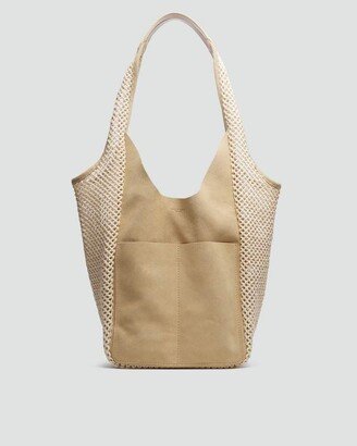 Logan Summer Shopper- Suede Large Tote