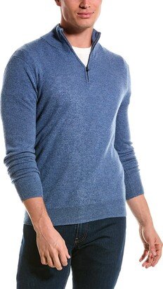 Cashmere 1/4-Zip Mock Sweater-AJ