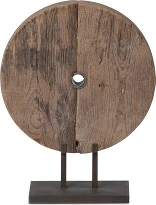 Found Wood Oval/Round Mounted Sculpture