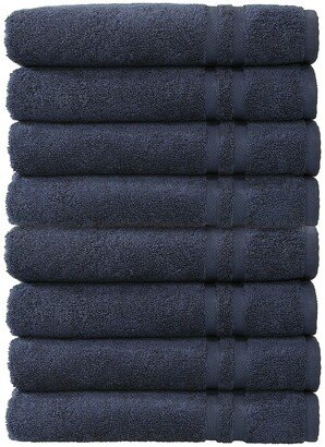 Denzi Hand Towels - Set of 8 - Twilight Blue