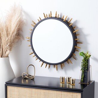 Ceinth 27-inch Sunburst Black/Gold Mirror - 26.8