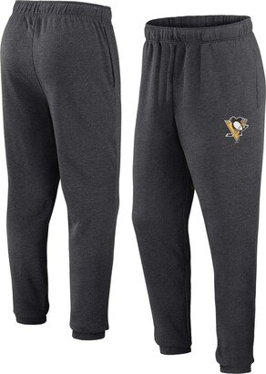 Men's Branded Heather Charcoal Pittsburgh Penguins Form Tracking Sweatpants