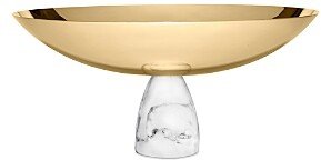 Coluna Fruit Bowl, Marble/Gold