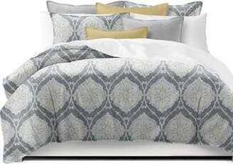 6ix Tailors Bellamy Gray Coverlet and Pillow Sham