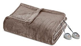 Plush Heated Blanket, Twin