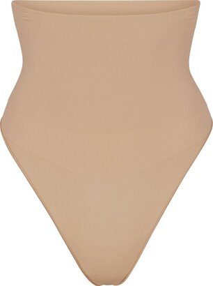 Core Control High-Waisted Thong | Clay