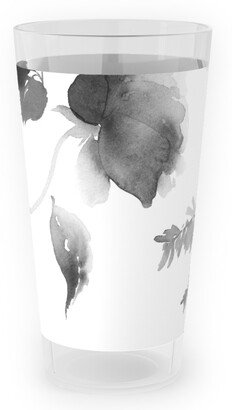 Outdoor Pint Glasses: Spring Beginning - Black And White Outdoor Pint Glass, White