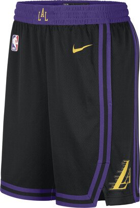 Los Angeles Lakers City Edition 2023/24 Men's Dri-FIT NBA Swingman Shorts in Black