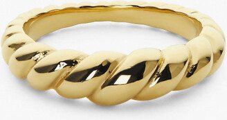 Gold Twist Ring - Rope Slim